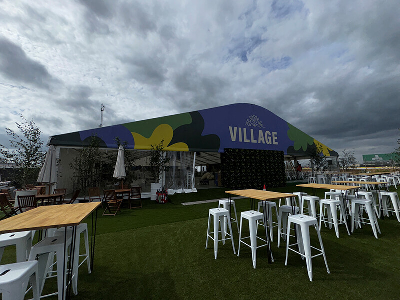 F1 - Village Enclosure – Clear Span Marquee